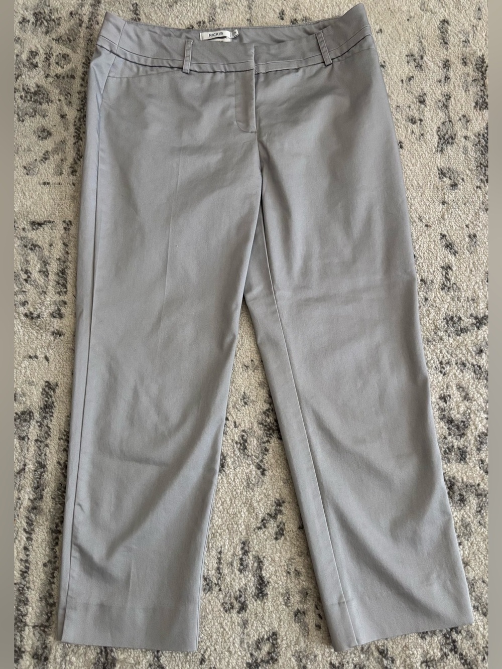 RickisLight Gray Cropped Dress Pants